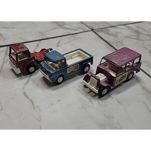 1969 Vintage Tootsie Toy Red Auto Diecast Transport Truck Antique Metal Rare